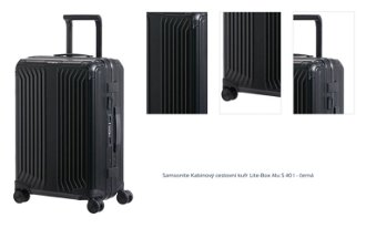 Samsonite Kabinový hliníkový cestovní kufr Lite-Box Alu S 40 l - černá 1
