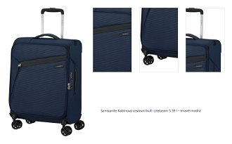 Samsonite Kabinový cestovní kufr Litebeam S 39 l - tmavě modrá 1