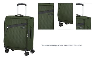 Samsonite Kabinový cestovní kufr Litebeam S 39 l - zelená 1