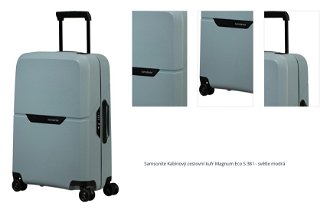 Samsonite Kabinový cestovní kufr Magnum Eco S 38 l - světle modrá 1