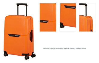 Samsonite Kabinový cestovní kufr Magnum Eco S 38 l - světle oranžová 1