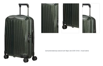 Samsonite Kabinový cestovní kufr Major-Lite S EXP 37/43 l - tmavě zelená 1