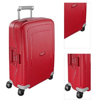 Samsonite Kabinový cestovní kufr S'Cure Spinner 34 l - červená 3