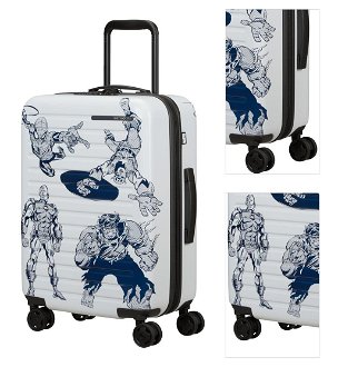 Samsonite Kabinový cestovní kufr StackD Marvel EXP 35/42 l - modrá 3