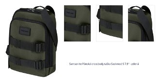Samsonite Pánská crossbody taška Sackmod S 7.9" - zelená 1