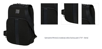 Samsonite Pánská crossbody taška Sacksquare S 7.9" - černá 1