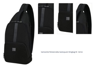 Samsonite Pánská taška Sacksquare Slingbag M - černá 1