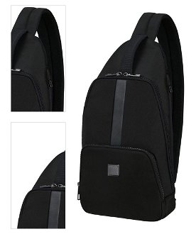 Samsonite Pánská taška Sacksquare Slingbag M - černá 4