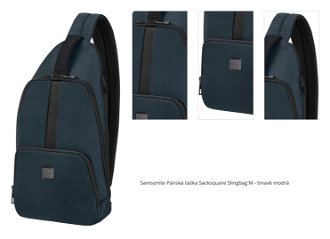 Samsonite Pánská taška Sacksquare Slingbag M - tmavě modrá 1