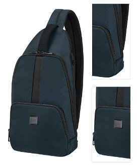 Samsonite Pánská taška Sacksquare Slingbag M - tmavě modrá 3