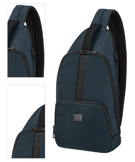 Samsonite Pánská taška Sacksquare Slingbag M - tmavě modrá 4