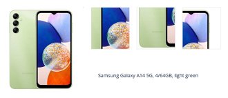 Samsung Galaxy A14 5G, 4/64GB, light green 1