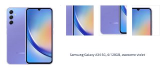 Samsung Galaxy A34 5G, 6/128GB, awesome violet 1