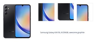 Samsung Galaxy A34 5G, 8/256GB, awesome graphite 1