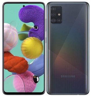 Samsung Galaxy A51 - A515F, 4/128GB, Dual SIM | Black, Trieda C - použité, záruka 12 mesiacov