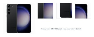 Samsung Galaxy S23, 8/256GB, Phantom Black, nový tovar, neotvorené balenie 1