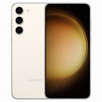 Samsung Galaxy S23 Plus, 8/256GB, krémová, Trieda A - použité, záruka 12 mesiacov
