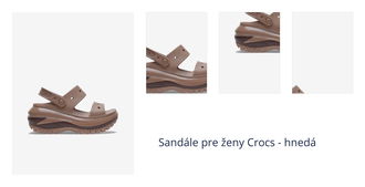 Sandále pre ženy Crocs - hnedá 1