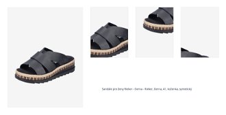 Sandále pre ženy Rieker - čierna 1