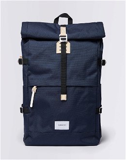 Sandqvist Bernt Navy with Natural Leather 2