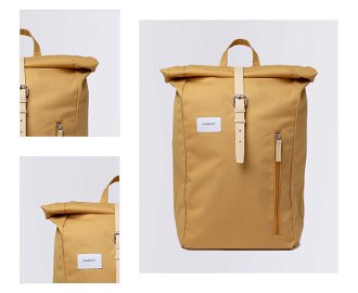 Sandqvist Dante Honey Yellow with Natural leather 4