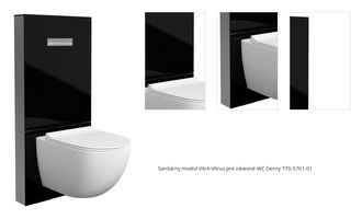 Sanitárny modul VitrA Vitrus pre závesné WC čierny 770-5761-01 1