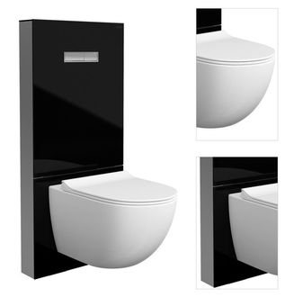 Sanitárny modul VitrA Vitrus pre závesné WC čierny 770-5761-01 3