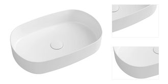 Sapho Infinity OVAL keramické umývadlo na dosku 55x36cm 10NF65055 3