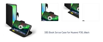 SBS Book Sense Case for Huawei P30, black 1