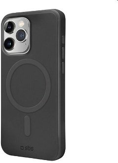 SBS puzdro Instinct s MagSafe pre Apple iPhone 15 Pro Max, čierne