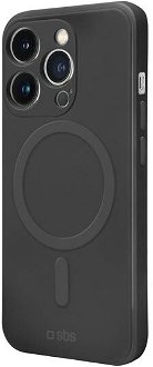 SBS Puzdro Smooth Mag kompatibilné s MagSafe pre iPhone 13 Pro, čierna