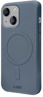 SBS Puzdro Smooth Mag kompatibilné s MagSafe pre iPhone 14, modrá