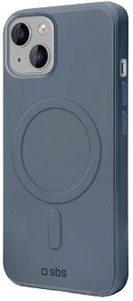 SBS Puzdro Smooth Mag kompatibilné s MagSafe pre iPhone 14 Plus, modrá