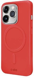 Zadný kryt SBS Smooth Mag s MagSafe pre iPhone 14 Pro, červená