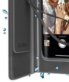 Univerzálne puzdro SBS Splash-resistant pre smartfóny do 6,8'', čierna - OPENBOX (Rozbalený tovar s plnou zárukou) 8