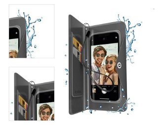 Univerzálne puzdro SBS Splash-resistant pre smartfóny do 6,8'', čierna - OPENBOX (Rozbalený tovar s plnou zárukou) 4
