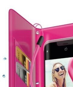 Univerzálne puzdro SBS Splash-resistant pre smartfóny do 6,8'', ružová - OPENBOX (Rozbalený tovar s plnou zárukou) 6