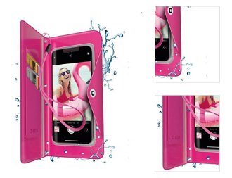 Univerzálne puzdro SBS Splash-resistant pre smartfóny do 6,8'', ružová - OPENBOX (Rozbalený tovar s plnou zárukou) 3