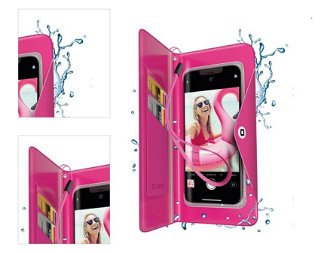 Univerzálne puzdro SBS Splash-resistant pre smartfóny do 6,8'', ružová - OPENBOX (Rozbalený tovar s plnou zárukou) 4