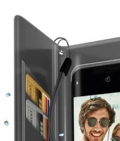 SBS Univerzálne puzdro Water Wallet pre smartfóny do 6,8'', čierne 6