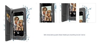 SBS Univerzálne puzdro Water Wallet pre smartfóny do 6,8'', čierne 1