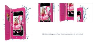 Univerzálne puzdro SBS Splash-resistant pre smartfóny do 6,8'', ružová 1