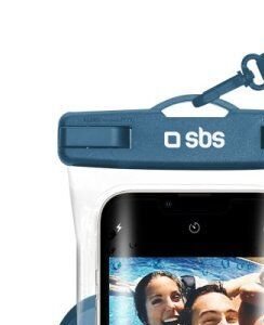 Univerzálne vodotestné puzdro SBS Selfie pre smartfóny do 6,8'', modrá 6