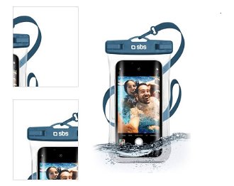 Univerzálne vodotestné puzdro SBS Selfie pre smartfóny do 6,8'', modrá 4