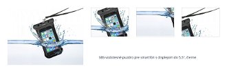 Univerzálne puzdro SBS Waterproof pre smartfóny do 5,5", čierna 1