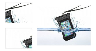 Univerzálne puzdro SBS Waterproof pre smartfóny do 5,5", čierna 4