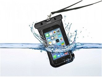 Univerzálne puzdro SBS Waterproof pre smartfóny do 5,5", čierna 2
