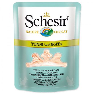 SCHESIR Cat kapsička tuniak+pražma vo vývare 70 g