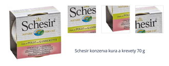 Schesir konzerva kura a krevety 70 g 1