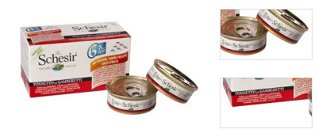 Schesir konzerva pre mačky multipack tuniak, krevety 6 x 50 g 3